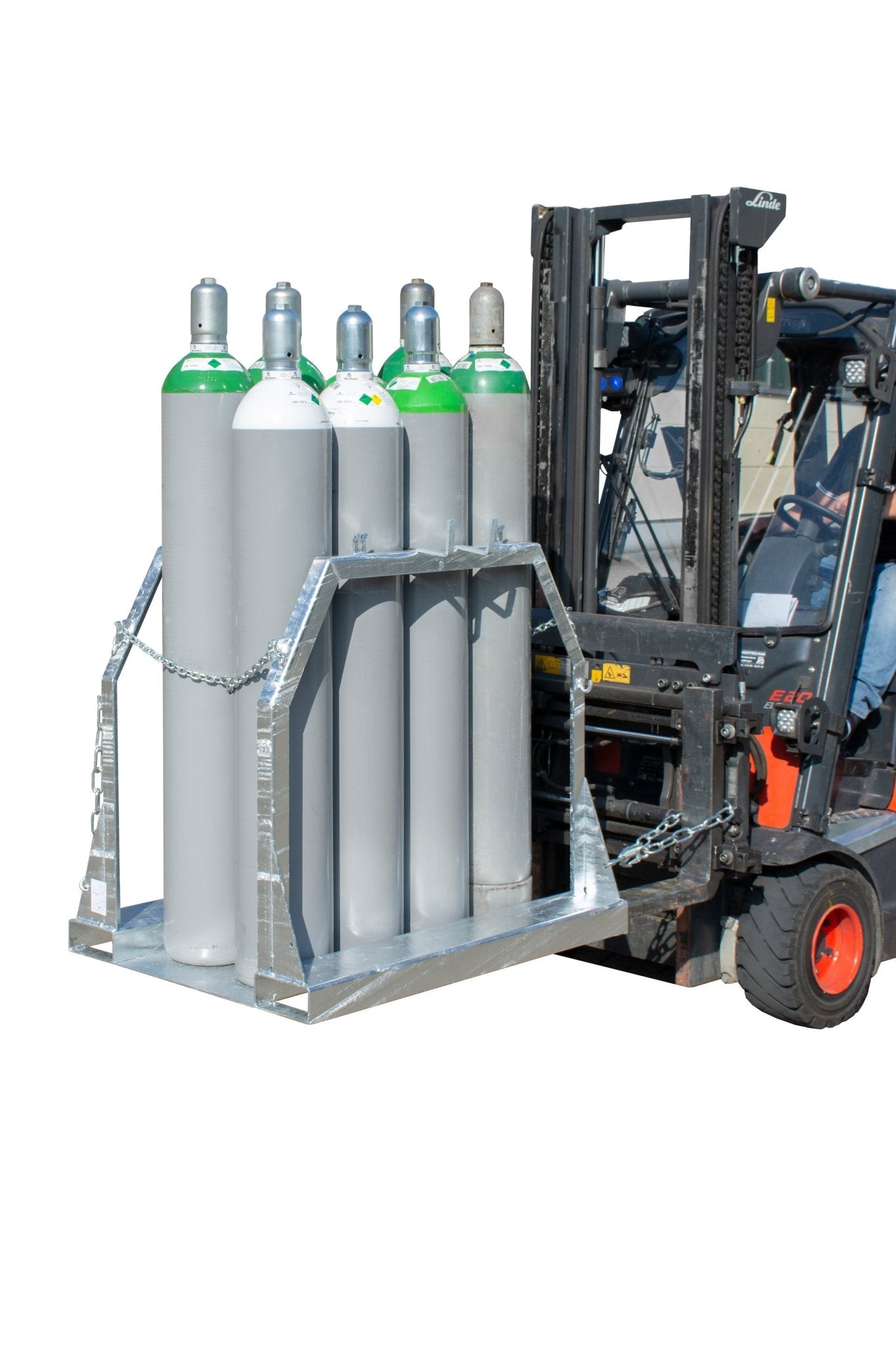 Stahlflaschen - Palette SFP 8, feuerverzinkt - Staplertechnik24 - 4481 - 02 - 0000 - 7