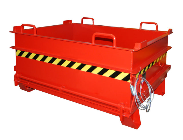 Baustoffcontainer BC 500, lackiert, Feuerrot - Staplertechnik24 - 4445 - 03 - 0000 - 2