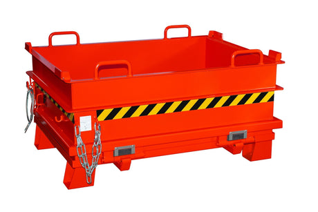 Baustoffcontainer BC 500, lackiert, Feuerrot - Staplertechnik24 - 4445 - 03 - 0000 - 2