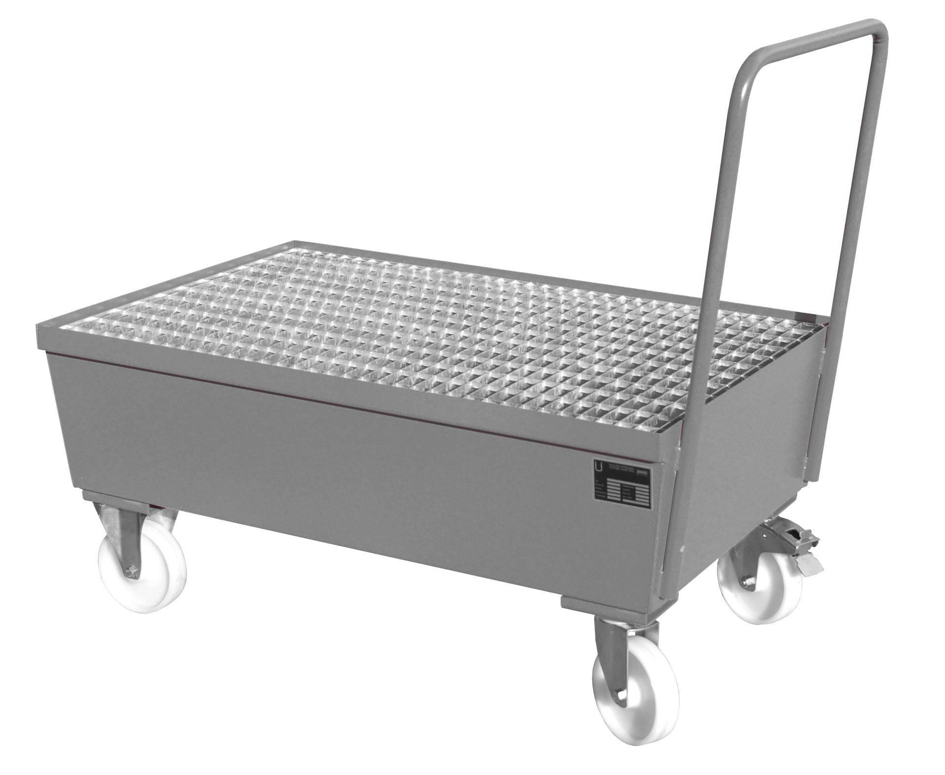 Fahrbare Auffangwanne AW - F 2, lackiert, Mausgrau - Staplertechnik24 - 4447 - 22 - 0000 - 5