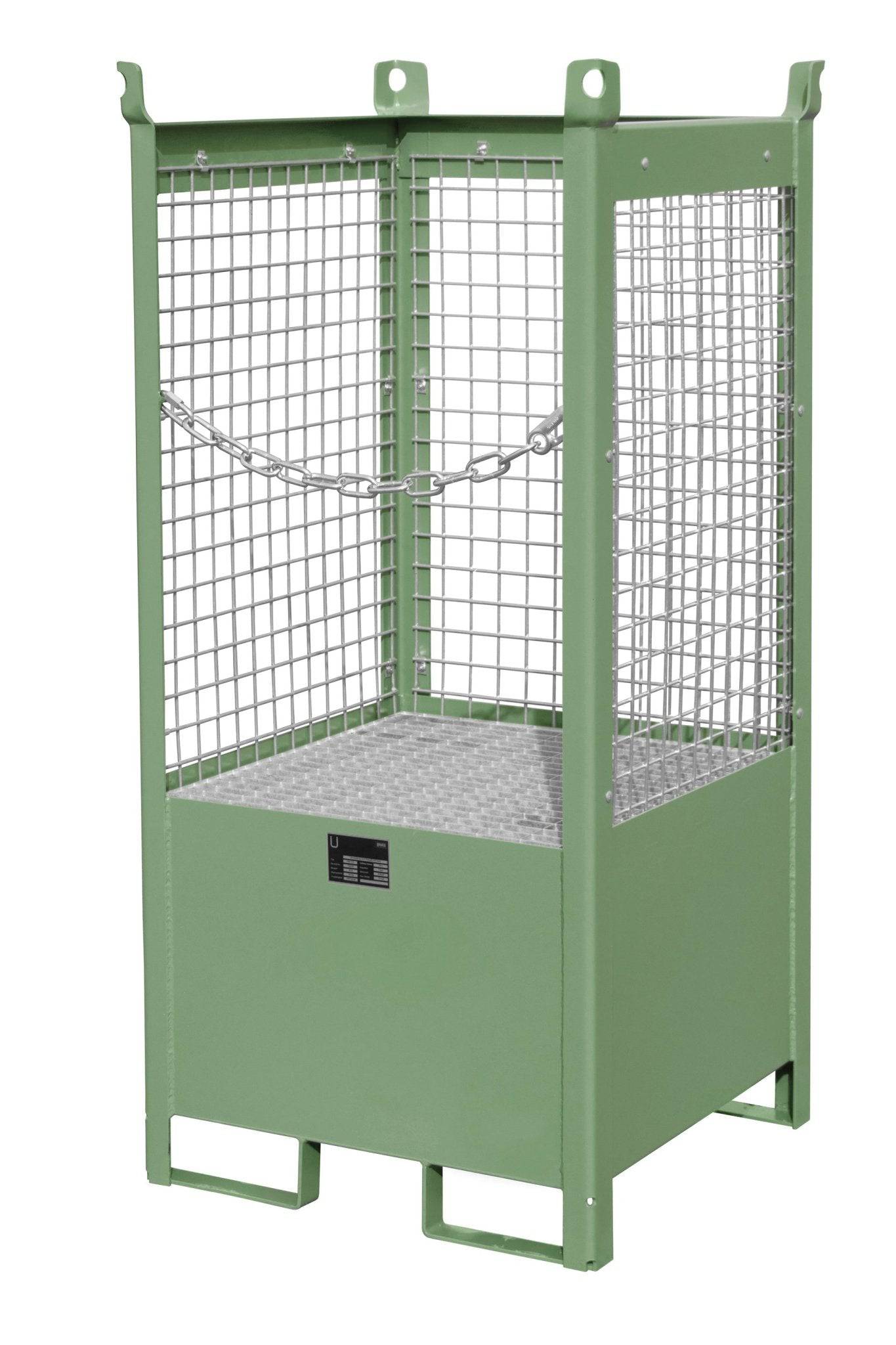 Fass - Stapelpalette FSP - 1 D, lackiert, Resedagrün - Staplertechnik24 - 4442 - 06 - 0000 - 4