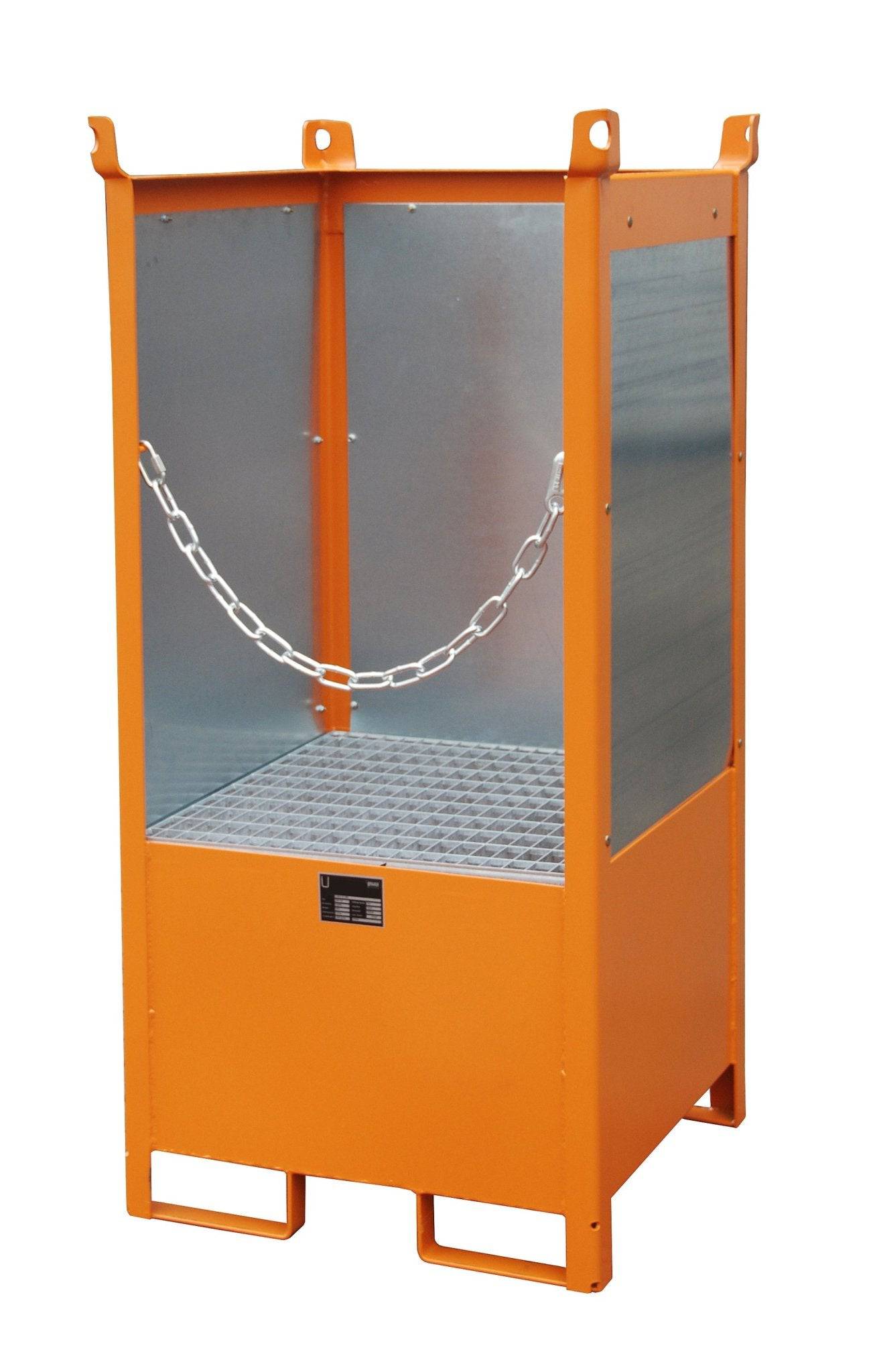 Fass - Stapelpalette FSP - 1 G, lackiert, Gelborange - Staplertechnik24 - 4442 - 09 - 0000 - 1