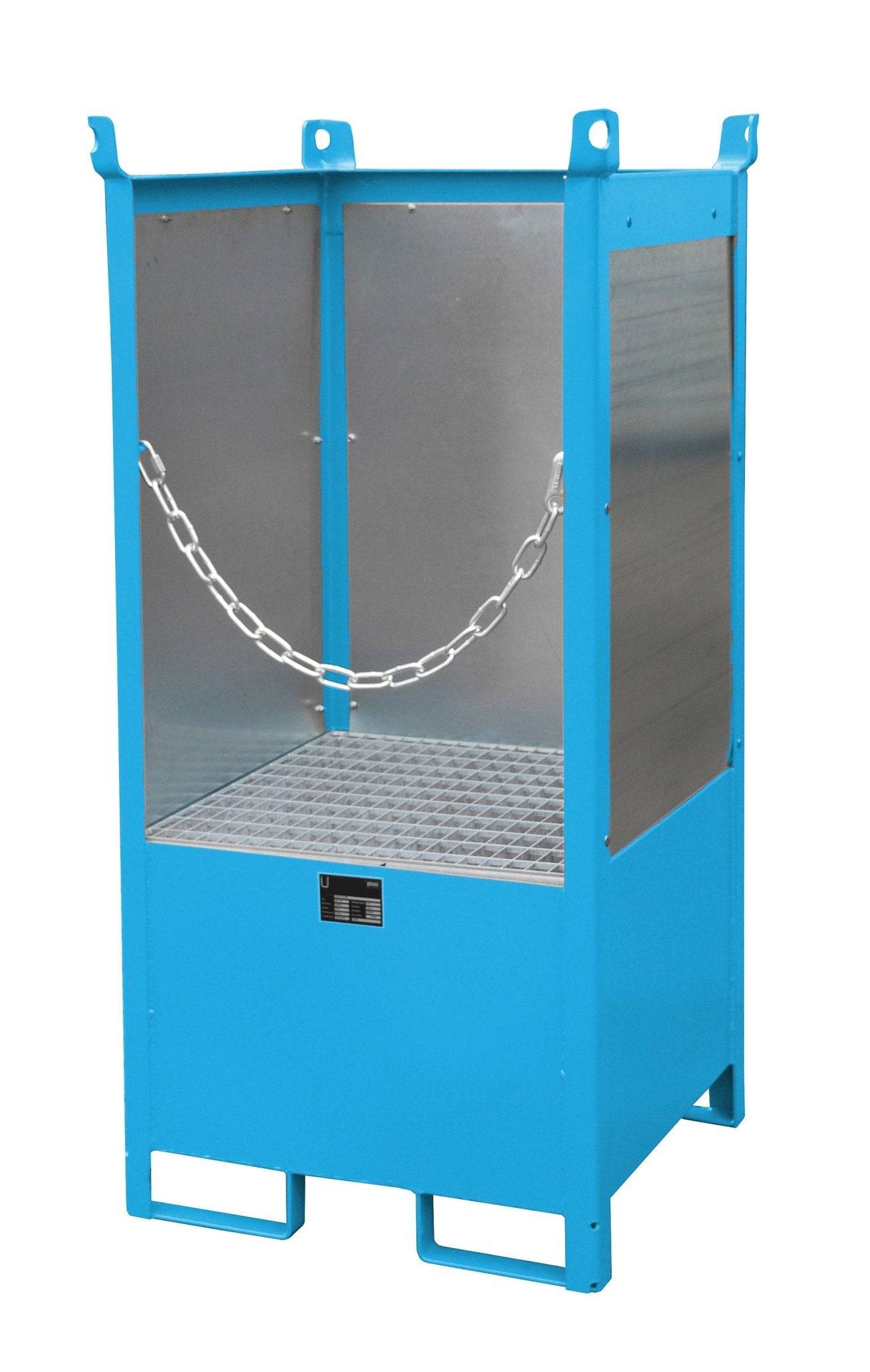 Fass - Stapelpalette FSP - 1 G, lackiert, Lichtblau - Staplertechnik24 - 4442 - 09 - 0000 - 3