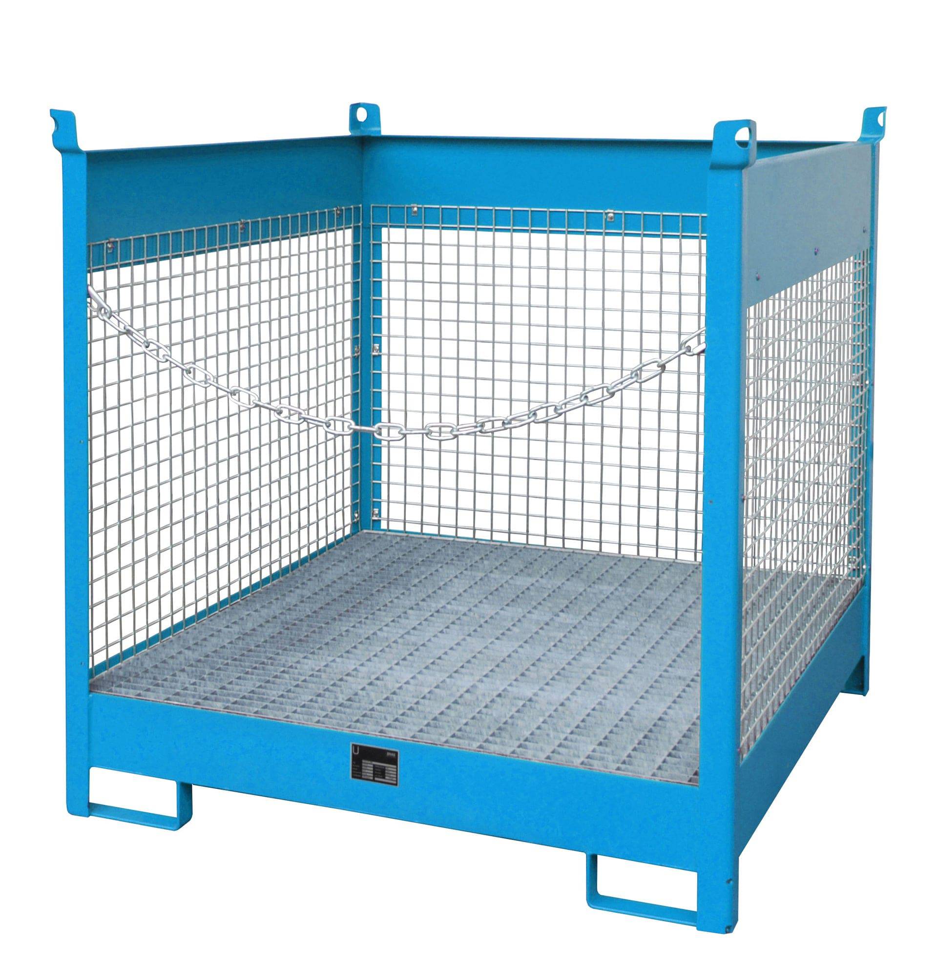 Fass - Stapelpalette FSP - 4 D, lackiert, Lichtblau - Staplertechnik24 - 4442 - 08 - 0000 - 3
