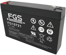 FGS FG10721 6V/7,2 Ah Blei - Akku / AGM Batterie - Staplertechnik24 - FG10721 - 1