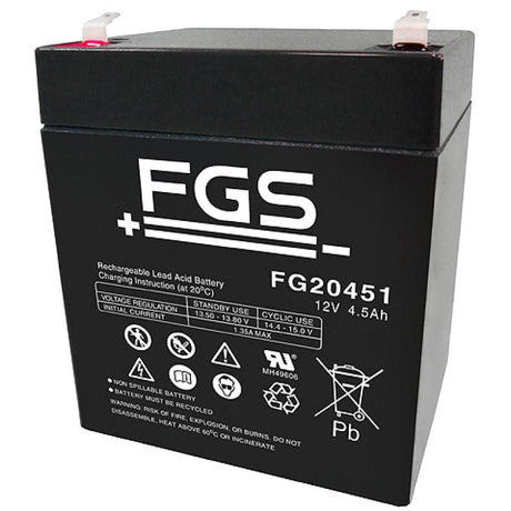 FGS FG20451 12V/7,2Ah Blei - Akku / AGM Batterie - Staplertechnik24 - FG20451