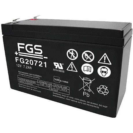 FGS FG20721 12V/7,2Ah Blei - Akku / AGM Batterie - Staplertechnik24 - FG20721