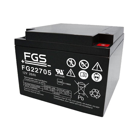 FGS FG22705 12V/26Ah Blei - Akku / AGM Batterie - Staplertechnik24 - FG22705