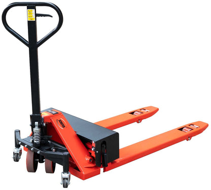 Schefer manueller Gabelhubwagen mit verstellbaren Gabeln - Staplertechnik24