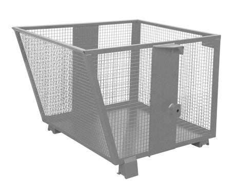 Gitterbehälter BSK - G 90, lackiert, Mausgrau - Staplertechnik24 - 4420 - 07 - 0000 - 5