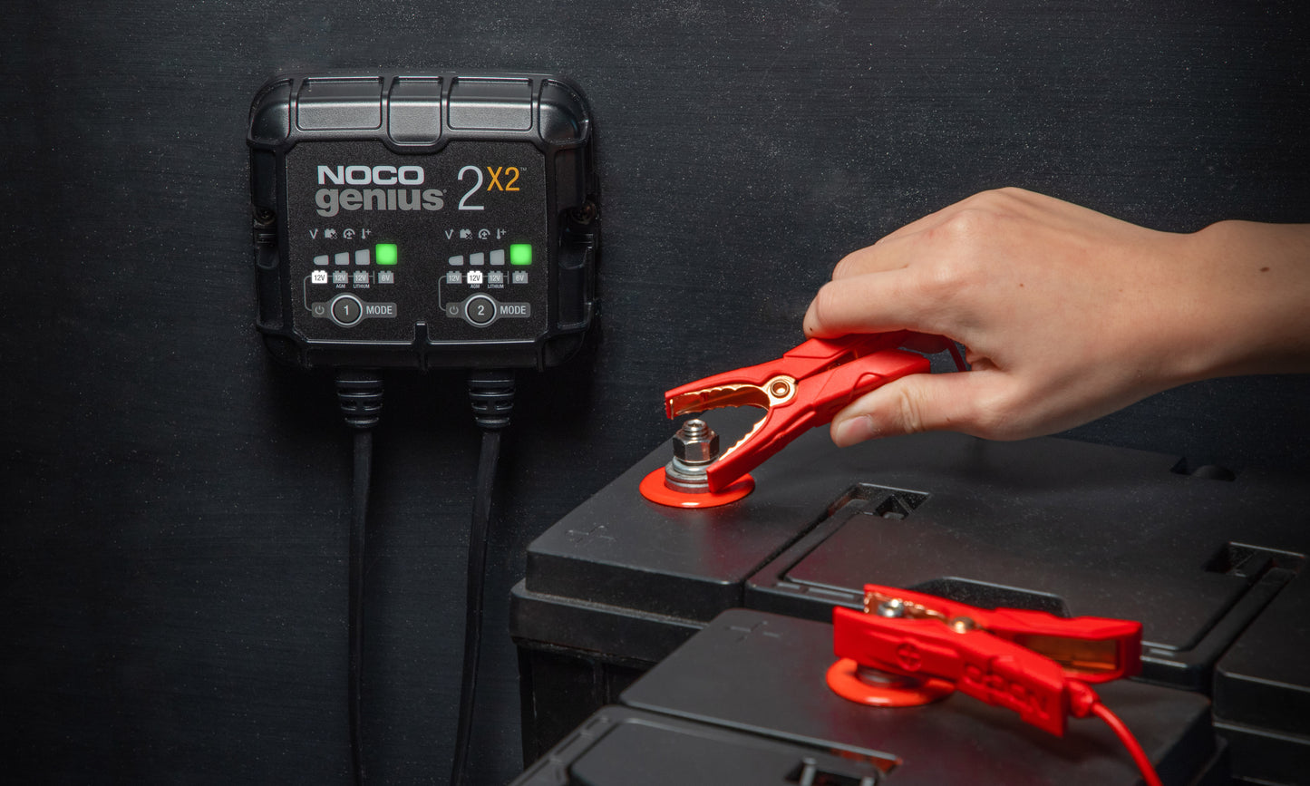 NOCO Batterieladegerät GENIUS 2X2 2-Bank 4-AMP 12 Volt - Staplertechnik24