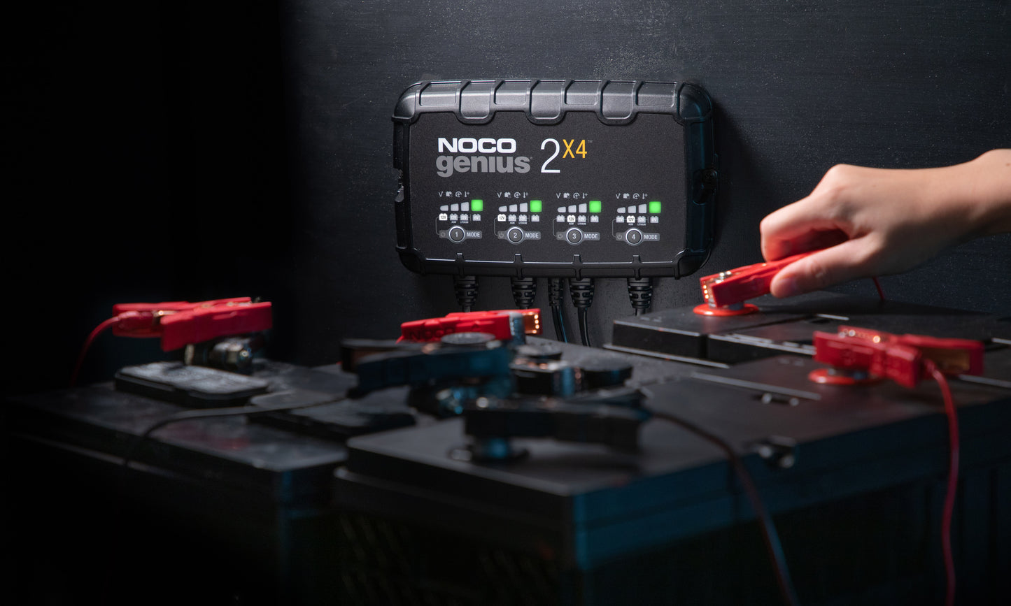 NOCO Batterieladegerät GENIUS 2X4 4-Bank 8-Ampere, 12 Volt - Staplertechnik24