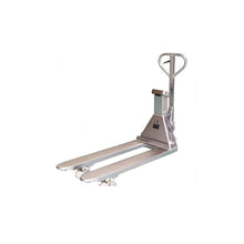 Gabelhubwagen Premium Edelstahl mit Waage - Staplertechnik24 - 1101082WSS